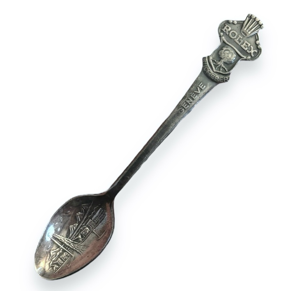 ROLEX Collectible Demi-Tasse Spoon Silver Plate